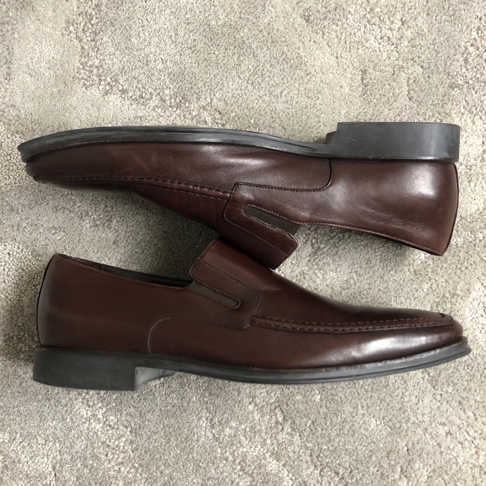 Bruno Magli Men's Leather Raging Slip On Loafers - Picture 4 of 10
